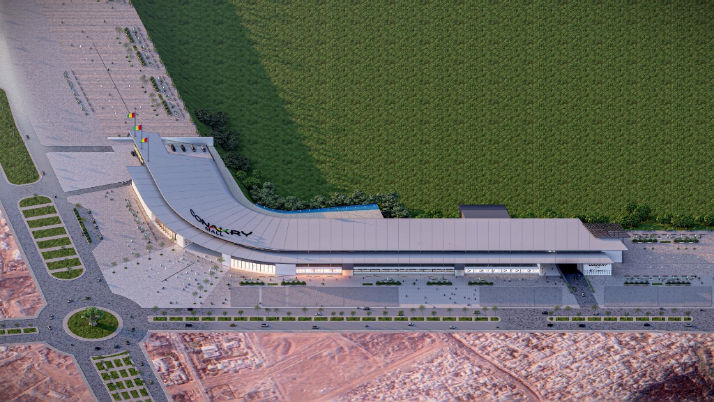 Vue aérienne Conakry Mall